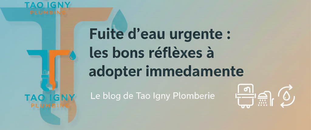 Fuite d'eau urgente - les bons réflexes à adopter immédiatement